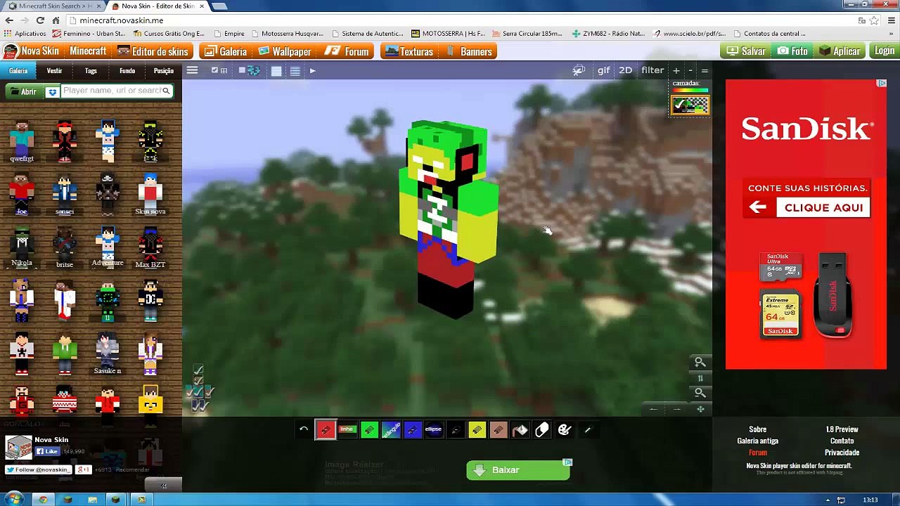 Como Trocar Sua Skin do Minecraft - Launcher DarkLBP