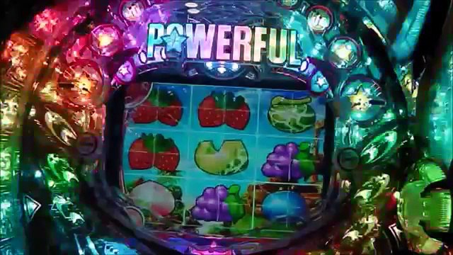 【激アツ金文字】オールフルーツ　大当たり演出　パチンコCRフィーバーパワフルDX