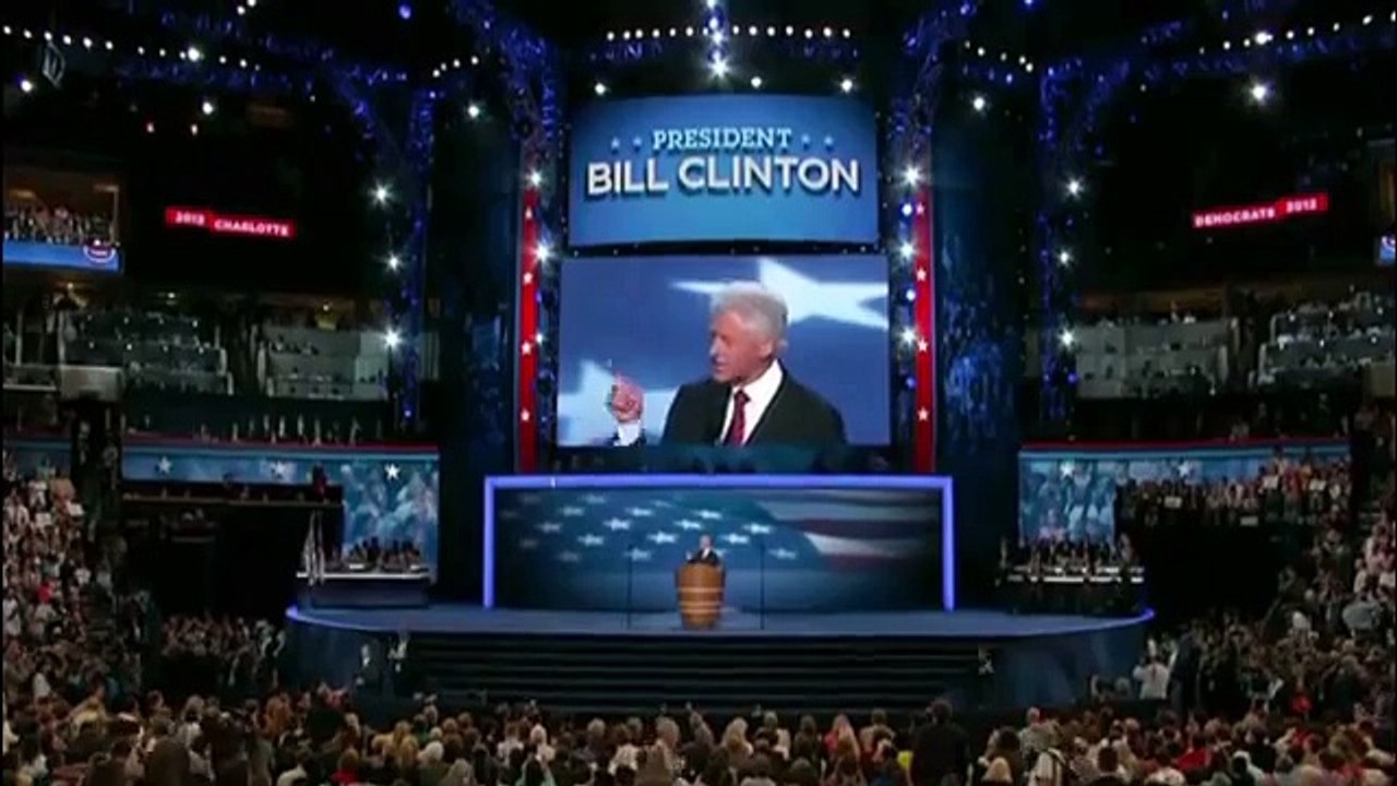 President Bill Clinton's Remarks at the 2012 Democratic National Convention - Full Speech
