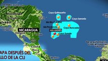 Los mapas del conflicto marítimo entre Nicaragua y Colombia
