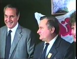 Bob Dole in Poland w/ Lech Walesa