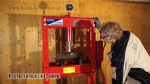 Hans Schreiner Presse, Werkstattpresse HYC30, zum pressen und biegen von Stahl und Metall