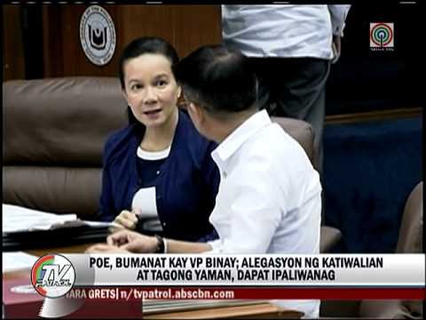Sen. Grace Poe, binanatan si VP Binay