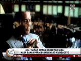 Robert de Niro, nangakong babalik sa 'Pinas