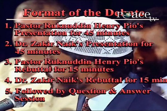 Dr Zakir Naik Vs Pastor Ruknuddin Pio Was Christ (pbuh) Really Crucified Part-1