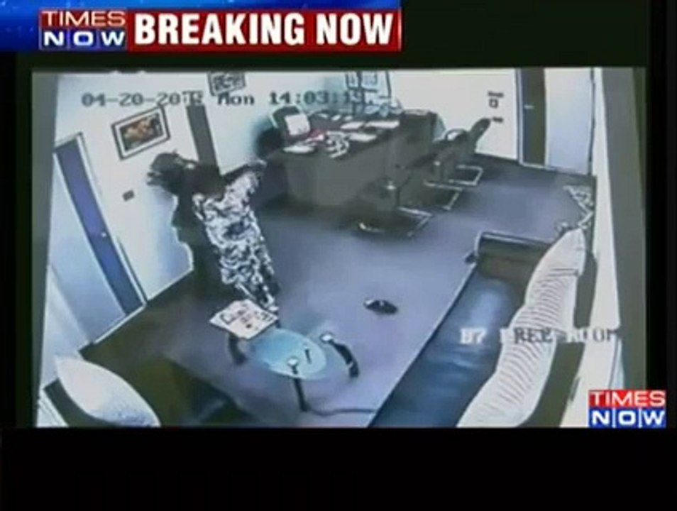 A fistfight between a teacher and a parent in a Jalandhar school caught on CCTV.