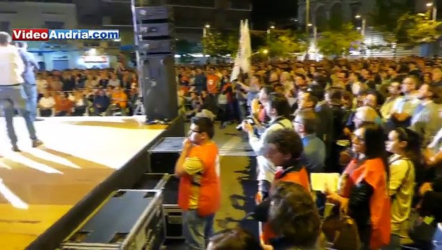 Andria: notevole affluenza per Luigi Di Maio in Piazza Catuma