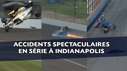 Accidents spectaculaires en série à Indianapolis