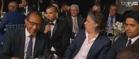 Le malaise entre un imitateur et Vincent Labrune (Trophées UNFP 2015)