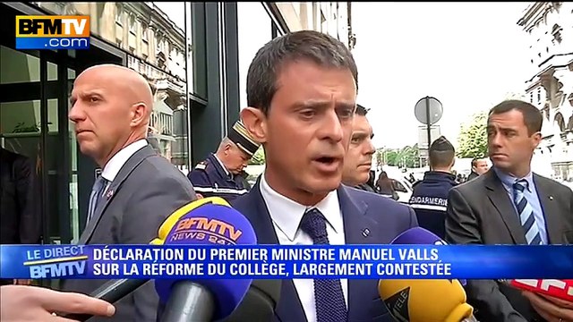 Réforme du collège: Manuel Valls veut tirer tout le monde vers le haut