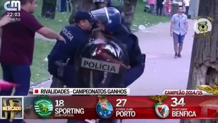 Un supporter de Benfica tabassé par la police devant son fils