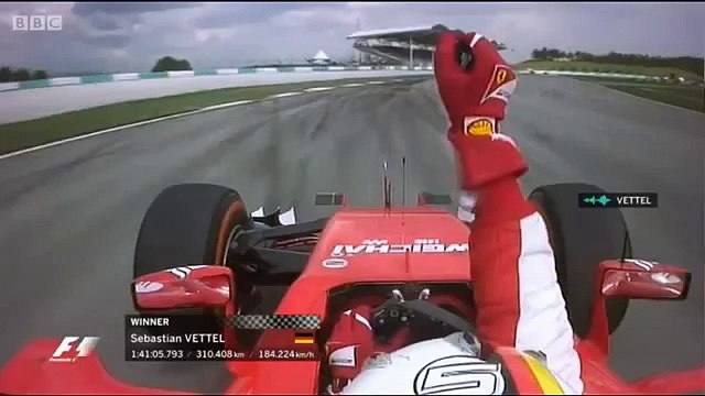 F1 Malaysian GP 2015 Sebastian Vettel Win _DANKE SEB_