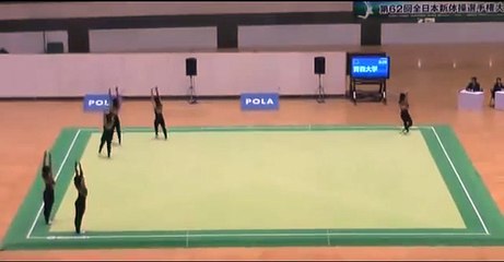 Asiatiques danse parfaitement synchro