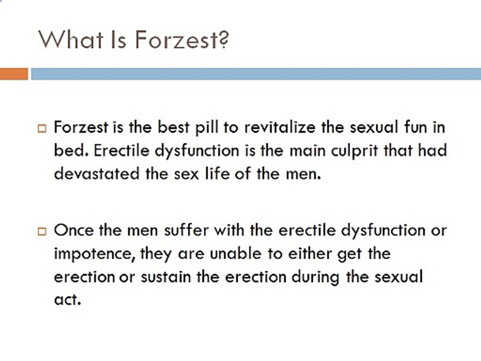 Take Forzest for Fun in Bed
