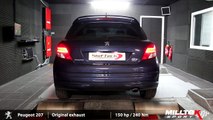 Peugeot 207 1.6 THP 16v 150hp with Milltek Sport exhaust and 211bhp!