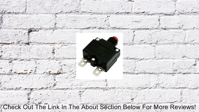 DC 32V Red Push Button Air Compressor Circuit Breaker Overload Protector 15A Review