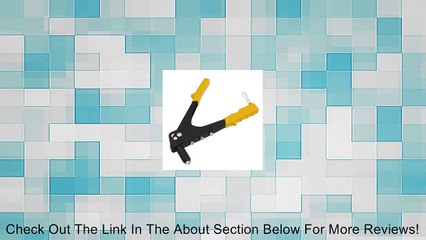 Yellow Pop Riveter Gun Kit Blind Rivet Hand Tool Gutter Repair Review
