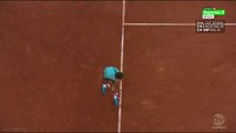 2015 Rome Federer serve & volley above