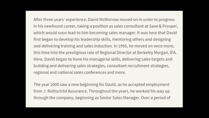 Career Overview of David McMorrow