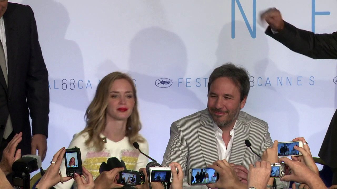 Cannes: conférence de presse de "Sicario", de Denis Villeneuve
