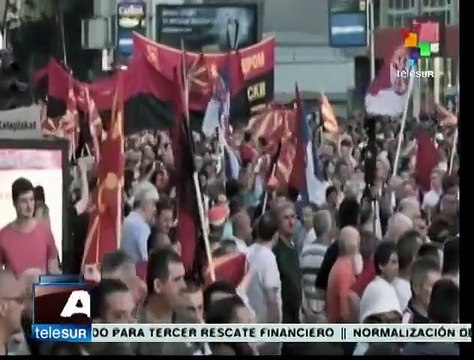 Ciudadanos de Macedonia expresan apoyo a su gobierno