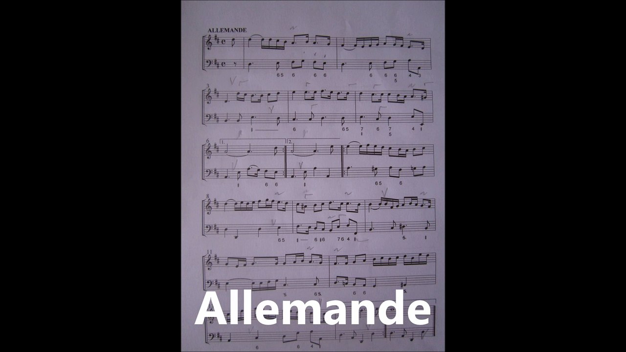 Charles Dieupart - 2ème suite pour le clavecin arrangée pour flûtes