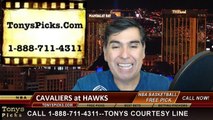 Atlanta Hawks vs. Cleveland Cavaliers Free Pick Prediction NBA Pro Basketball Playoffs Game 1 Point Spread Odds Preview