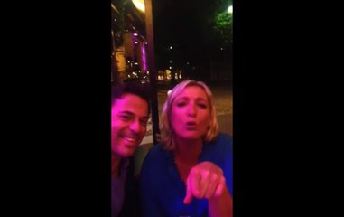 Marine Le Pen chante son amour à Nicolas Sarkozy sur du Sylvie Vartan