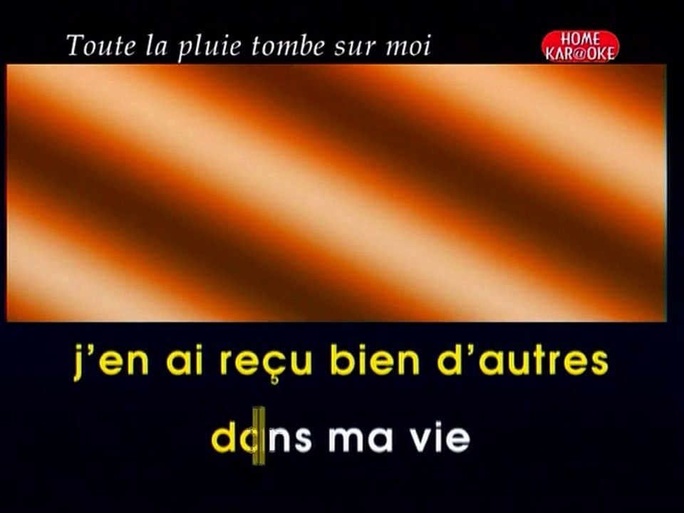 KARAOKE SASCA DISTEL - Toute la pluie tombe sur moi