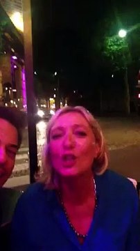 Marine Le Pen chante une sérénade à Nicolas Sarkozy