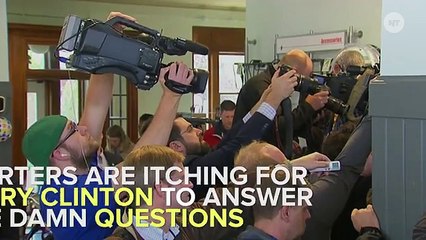 Hillary Clinton Shuts Down Interrupting Reporter