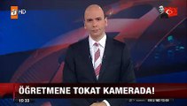 Öğrencisini korumaya çalışan öğretmene öğrenci babasından tokat