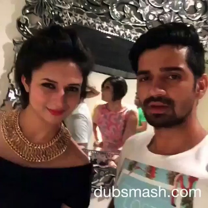 Dubsmash of Indian TV stars Vishal Singh and Divyanka Tripathi