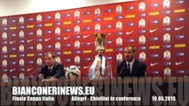 CHIELLINI ALLEGRI conferenza finale Coppa Italia