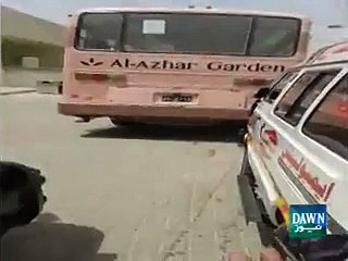 Footage of bus attack in Karachi - Video Dailymotion