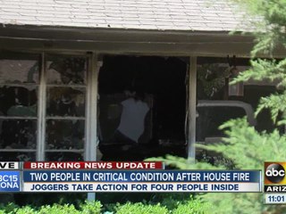 Two in critical condition after Phoenix fire