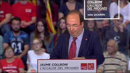 Miquel Iceta: "En Barcelona no nos queremos resignar a la discusión entre el pasado y la incertidumbre"