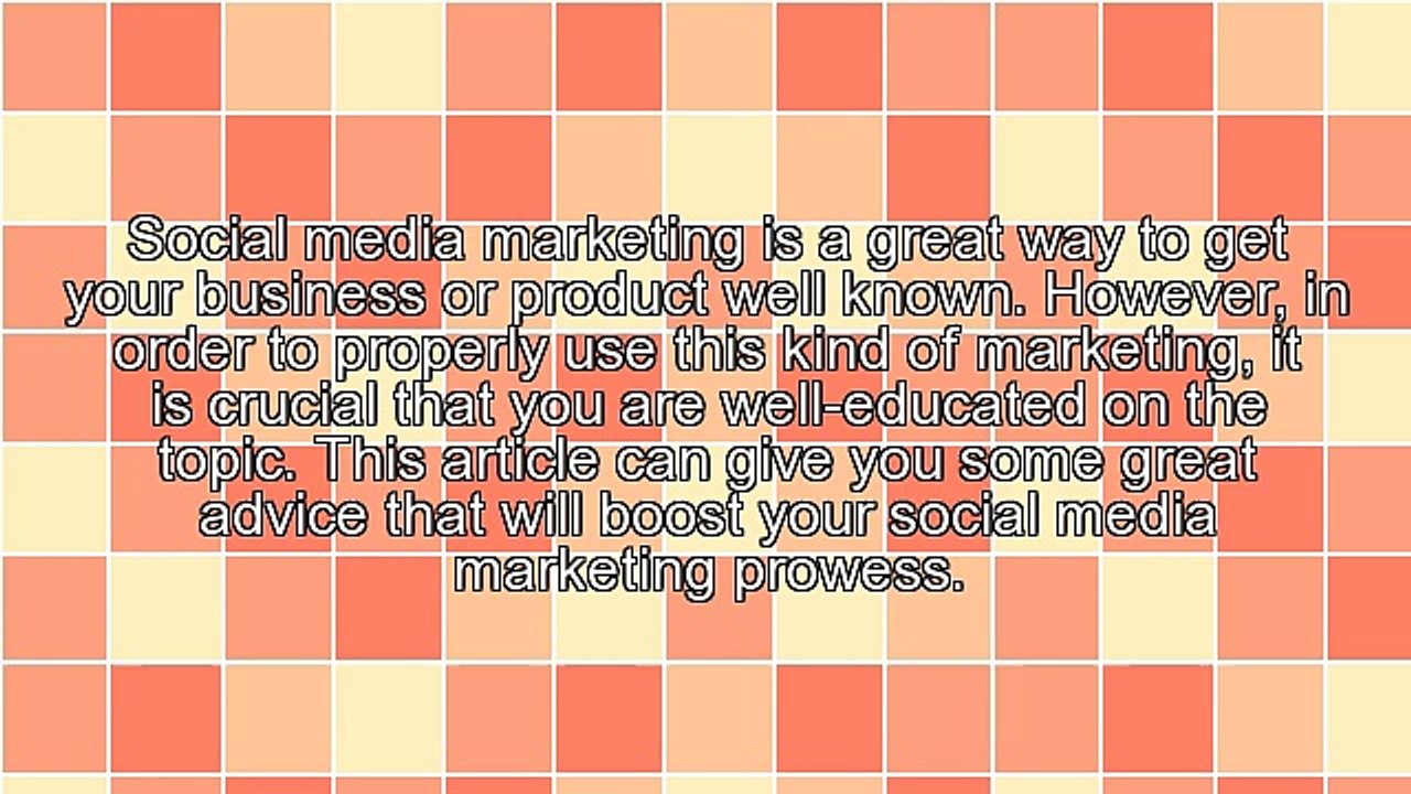 Make The Most Out Of Your Social Media Marketing With These Ideas