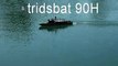 Homemade RC Modell Combat Boat Stridsbat CB 90H first run
