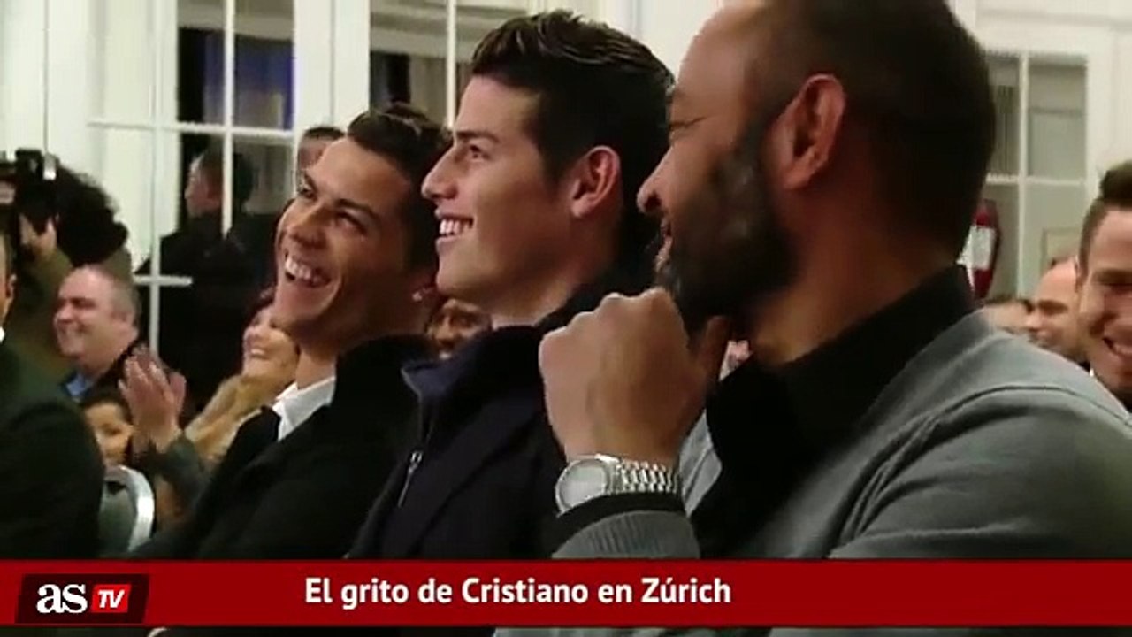Cristiano Ronaldo y James Rodriguez lloraron de la risa durante La Presentación del libro de Mendes