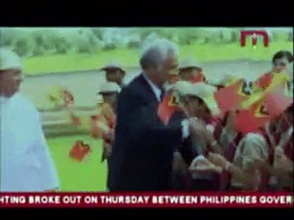 President U Thein Sein extended red carpet welcome to the visiting Prime Minister of Timor Leste