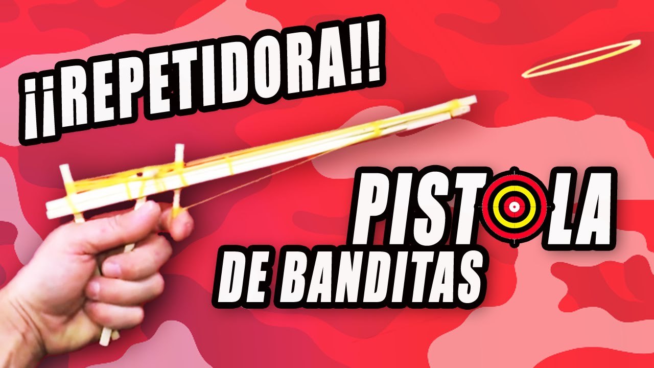 Pistola semiautomática de gomas o rubber gun, cómo se hace