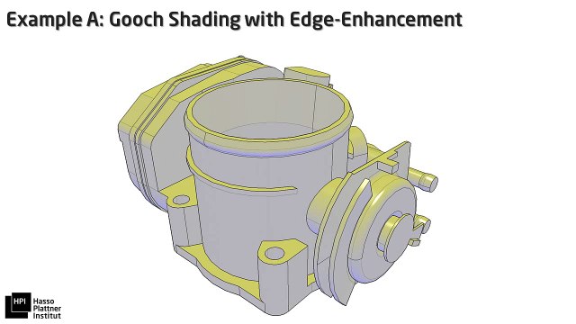 Interactive Projective Texturing for Non-Photorealistic Shading of Technical 3D Models (TPCG 2013)