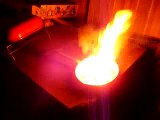 Fire from fatwood and a magnesium fire starter