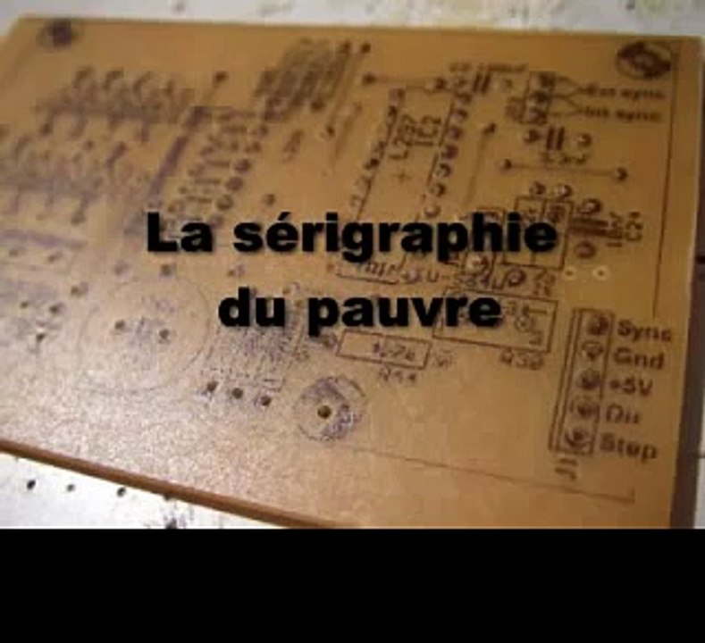 Sérigraphie du pauvre sur pcb