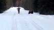 Swedish Man's Roar Scares Bear Back Into Hiding