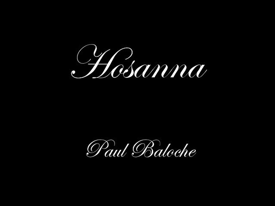 Hosanna (with lyrics)