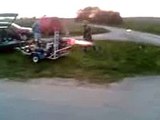 DIY Jet Turbine Go Kart Afterburner Run 2
