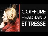 Coiffure St Valentin avec un headband et une tresse