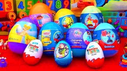 Play-Doh Ice Cream Surprise Eggs Toys Mickey Mouse Thomas the Tank Peppa Pig Frozen Cars 2
